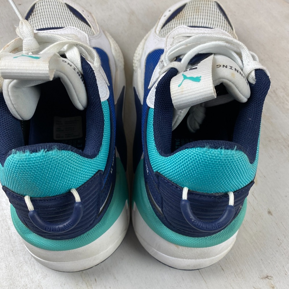 Puma RS-X Size 5C Men Kids, Size 6.5 Womens Running System Teal Blue Black Shoe - Picture 7 of 13
